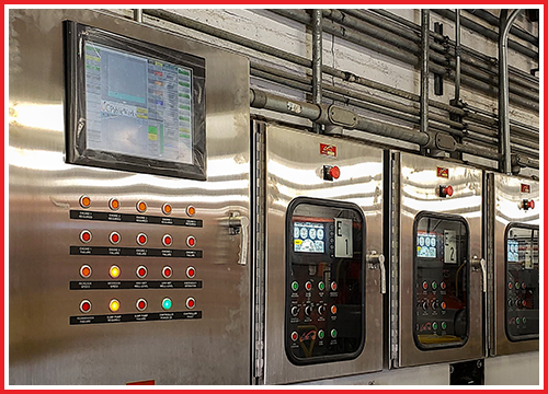 municipal controllers in a pumping station