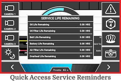 Quick Access Service Reminders Screen