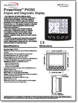 The PowerView 300 Series Displays Handle Basic Engine Alarm/Shutdown