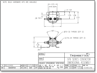 Trombetta's Metal DC Contactors, with Both Continuous and Intermittent