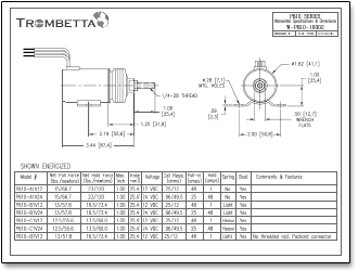trombetta p-series solenoid literature