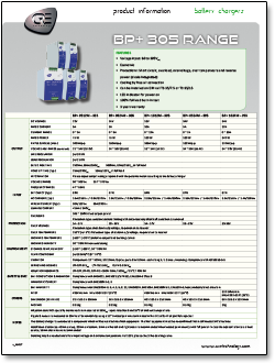 cre battery charger product specifications