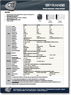 cre battery charger product specifications