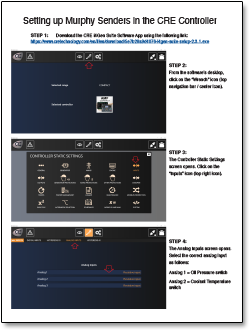 Setting Up Murphy Senders in the CRE Controller