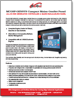 MCGSP-Gensys Compact Mains GenSet Panel Sales Bulletin