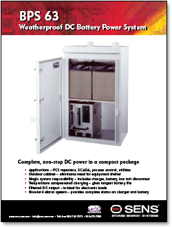 SENS BPS 63 Series DC Battery Power System