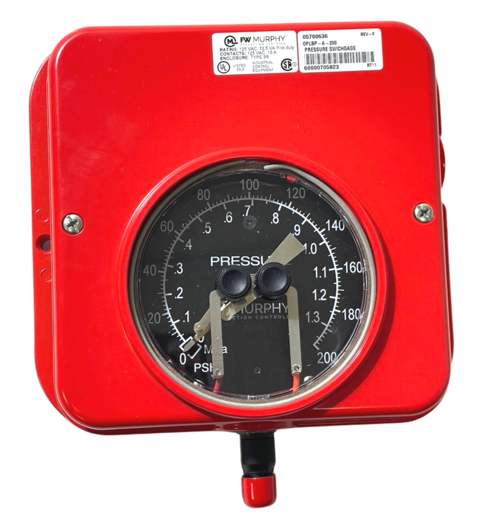 OPLBP-A-200 Pressure Gage (05700636)