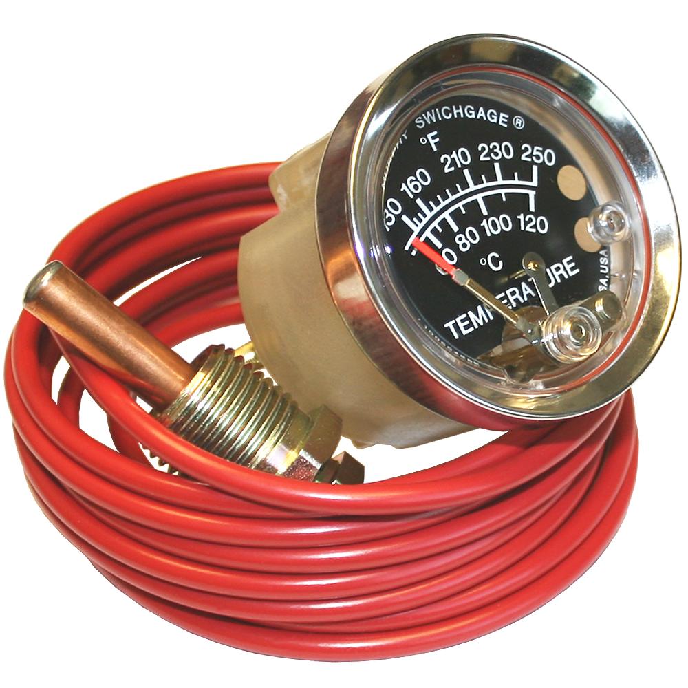 【あかあか】TRUE計40ml A20T-250-10-1/2: Temperature Swichgage®