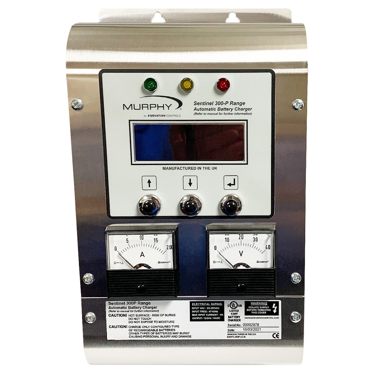 電気ウォーマー 3コンパートメント Sentinel 300P, 12/24VDC, 10A, Enclosed, LCD & Analog-Metered