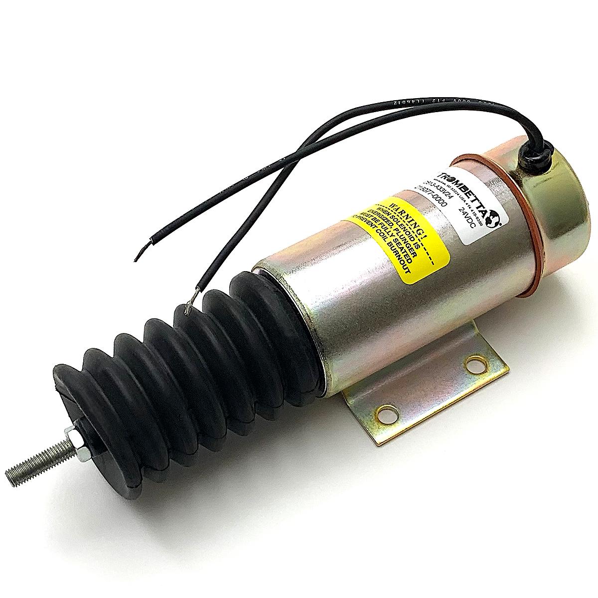 D513A33V24 Dual Coil Pull Solenoid, 24 Volt