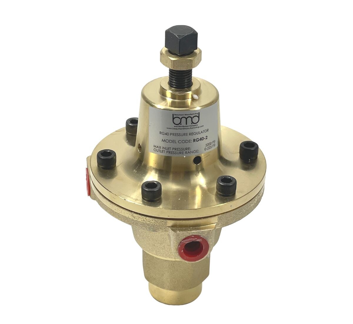 RG40 Air Filter Regulator, Brass, 0225 psi Range, Standard Adjusting